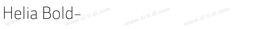 Helia Bold字体转换